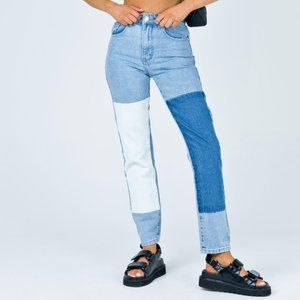 Cofield Mom Jean Patch Denim Princess Polly
